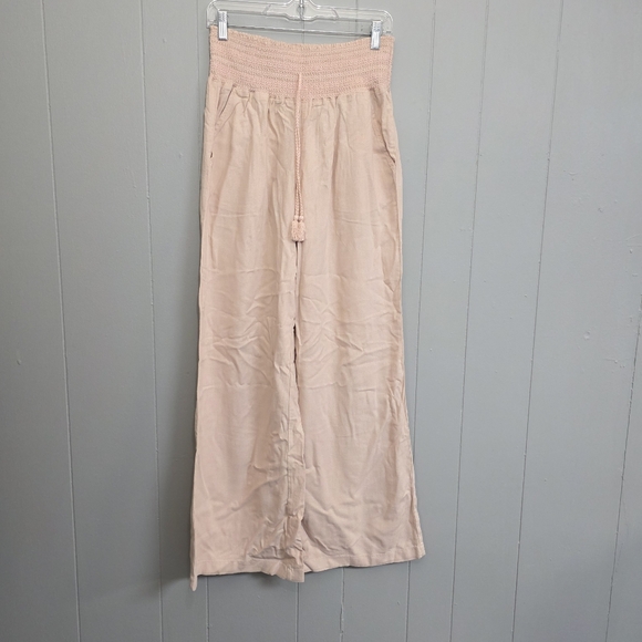 Rewash Brand Light Pink Wide Leg Pant - Picture 1 of 10